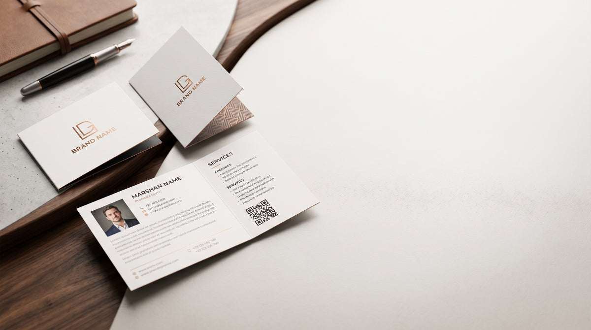 Folded Business Cards