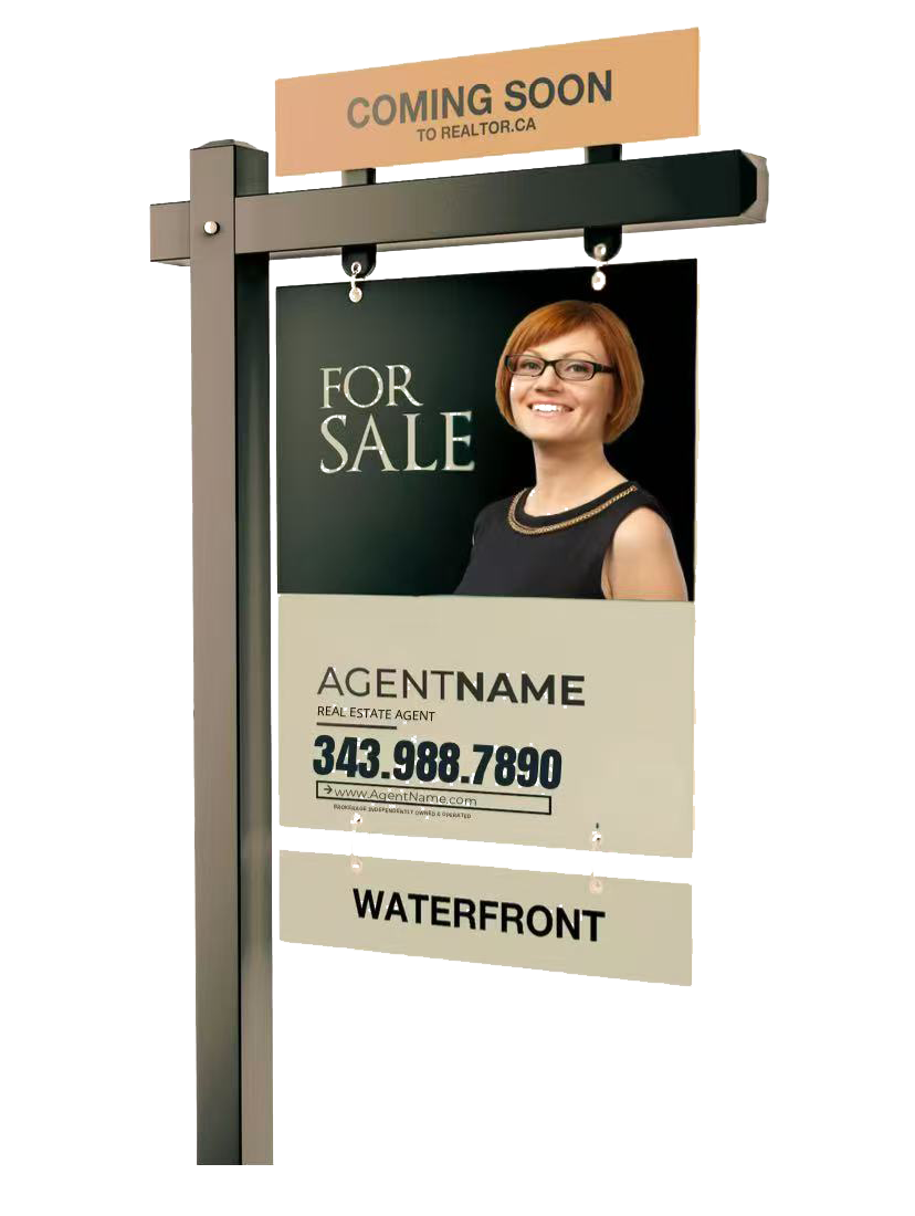 24×32 8mm Hanging-Style Agent Sign