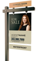 24×32 8mm Hanging-Style Agent Sign
