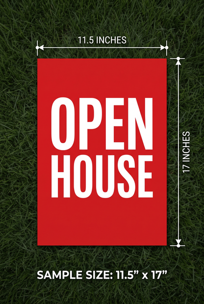Open House Flyer, 8.5”×5.5”, 8.5”×11”, 11”×17”