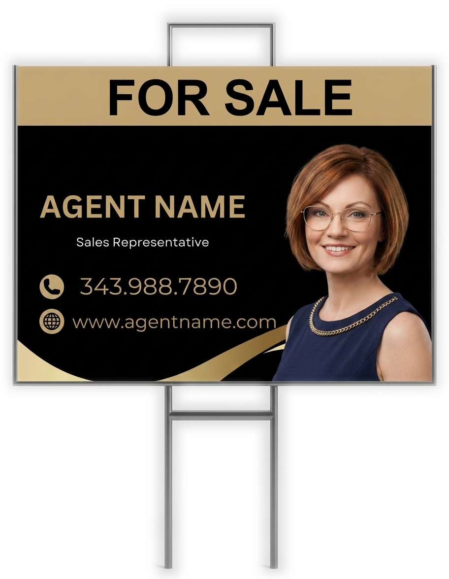 32"×24" Insert-Style Agent Sign