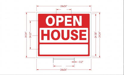 Open House Sign