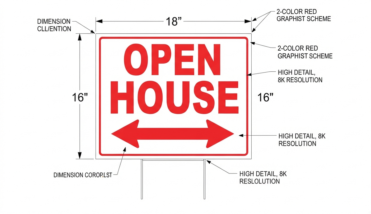 Open House Sign