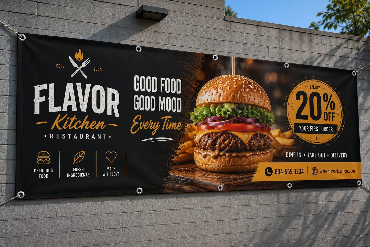 Hanging banner