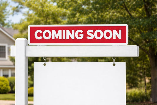 Real estate sign topper